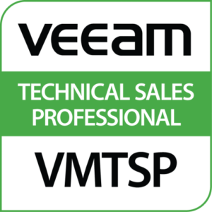 VEEAM Technical Sales Professional VMTSP Certified